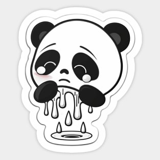 Copy of Cute Sad Little Crying Panda Sticker